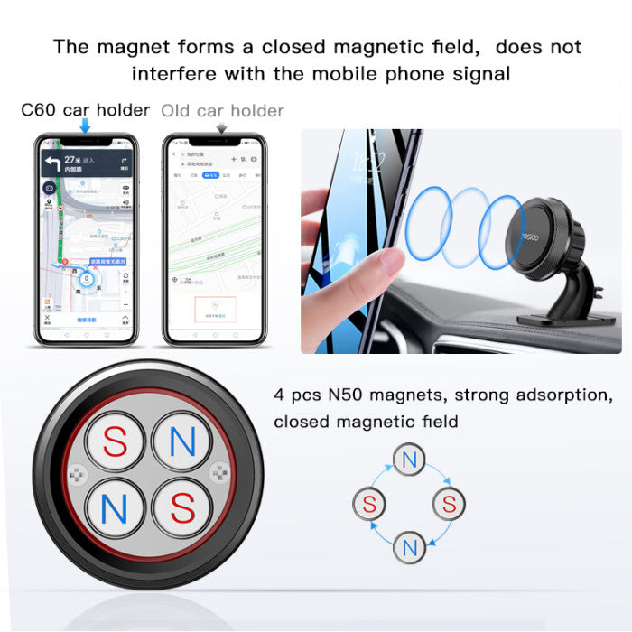 C60 Magnetic Car Holder